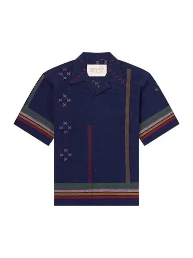Kardo Rohit Camp-Collar Striped Cotton Shirt - Men | Thumbnail 1 Kardo Rohit Camp-Collar Striped Cotton Shirt - Men | Thumbnail 1