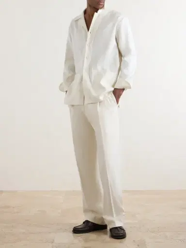 Saman Amel Camp-Collar Silk-Gauze Shirt - Men | Thumbnail 2 Saman Amel Camp-Collar Silk-Gauze Shirt - Men | Thumbnail 2