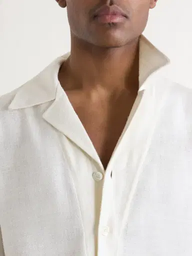 Saman Amel Camp-Collar Silk-Gauze Shirt - Men | Thumbnail 5 Saman Amel Camp-Collar Silk-Gauze Shirt - Men | Thumbnail 5