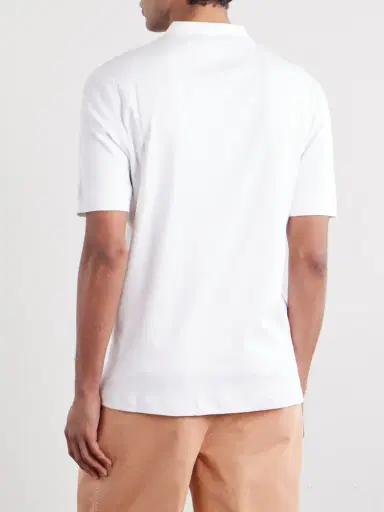 Brunello Cucinelli Ribbed Jersey Henley T-Shirt - Men | Thumbnail 4 Brunello Cucinelli Ribbed Jersey Henley T-Shirt - Men | Thumbnail 4
