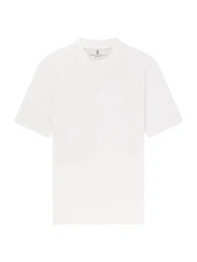 Brunello Cucinelli Ribbed Jersey Henley T-Shirt - Men | Thumbnail 1 Brunello Cucinelli Ribbed Jersey Henley T-Shirt - Men | Thumbnail 1