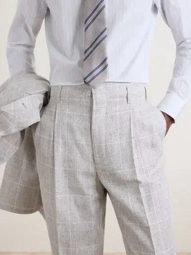 Brunello Cucinelli Pleated Checked Wool-Blend Suit Trousers - Men | Thumbnail 6 Brunello Cucinelli Pleated Checked Wool-Blend Suit Trousers - Men | Thumbnail 6
