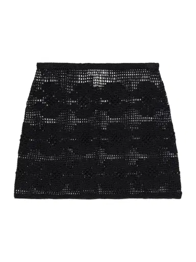Calle Del Mar Daisy Chain Crocheted Mini Skirt | Thumbnail 1 Calle Del Mar Daisy Chain Crocheted Mini Skirt | Thumbnail 1