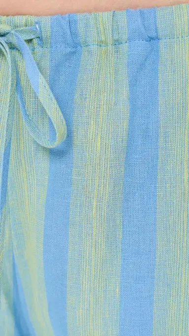 STAUD Mateo Linen Pants eaport tripe | Thumbnail 6 STAUD Mateo Linen Pants eaport tripe | Thumbnail 6