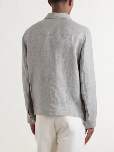 Brunello Cucinelli Hemp and Linen-Blend Twill Blouson Jacket - Men | Thumbnail 4 Brunello Cucinelli Hemp and Linen-Blend Twill Blouson Jacket - Men | Thumbnail 4