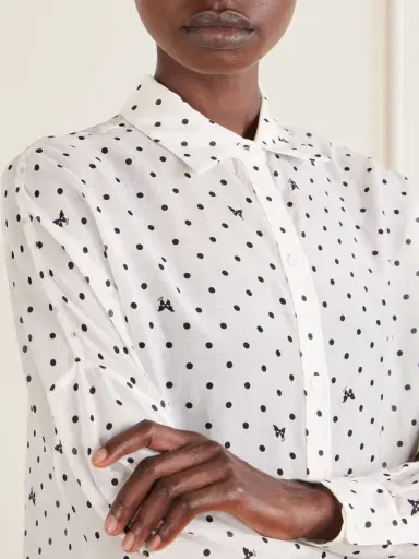 Kiki de Montparnasse Kiki Polka-dot Cotton And Silk-blend Shirt | Thumbnail 5 Kiki de Montparnasse Kiki Polka-dot Cotton And Silk-blend Shirt | Thumbnail 5