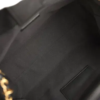 Chanel Chanel Small Coco Base Hobo Bag Brown Suede and Black Shiny Lambskin Brushed Gold Hardware | Thumbnail 8 Chanel Chanel Small Coco Base Hobo Bag Brown Suede and Black Shiny Lambskin Brushed Gold Hardware | Thumbnail 8