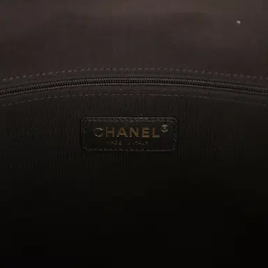 Chanel Chanel Small Coco Base Hobo Bag Brown Suede and Black Shiny Lambskin Brushed Gold Hardware | Thumbnail 9 Chanel Chanel Small Coco Base Hobo Bag Brown Suede and Black Shiny Lambskin Brushed Gold Hardware | Thumbnail 9