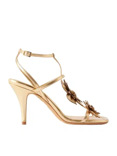 Zimmermann Belara Metallic-leather Sandals | Thumbnail 1 Zimmermann Belara Metallic-leather Sandals | Thumbnail 1