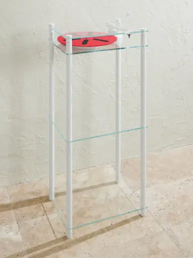 TRANSPARENT SPEAKER Transparent Turntable with Aluminum and Glass Stand - Men | Thumbnail 1 TRANSPARENT SPEAKER Transparent Turntable with Aluminum and Glass Stand - Men | Thumbnail 1