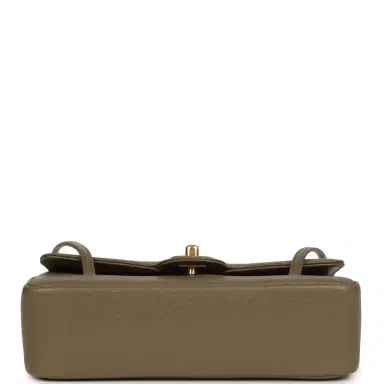 Chanel Chanel Small Preppy Coco Flap Bag Dark Khaki Shiny Caviar Brushed Gold Hardware | Thumbnail 6 Chanel Chanel Small Preppy Coco Flap Bag Dark Khaki Shiny Caviar Brushed Gold Hardware | Thumbnail 6