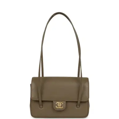 Chanel Chanel Small Preppy Coco Flap Bag Dark Khaki Shiny Caviar Brushed Gold Hardware | Thumbnail 7 Chanel Chanel Small Preppy Coco Flap Bag Dark Khaki Shiny Caviar Brushed Gold Hardware | Thumbnail 7