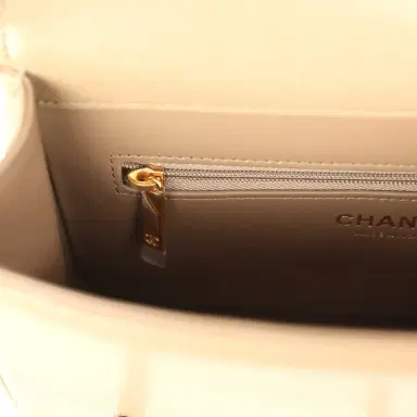 Chanel Chanel Small Preppy Coco Flap Bag Dark Khaki Shiny Caviar Brushed Gold Hardware | Thumbnail 10 Chanel Chanel Small Preppy Coco Flap Bag Dark Khaki Shiny Caviar Brushed Gold Hardware | Thumbnail 10