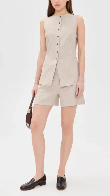 Theory Fluid Pleated Shorts | Thumbnail 5 Theory Fluid Pleated Shorts | Thumbnail 5