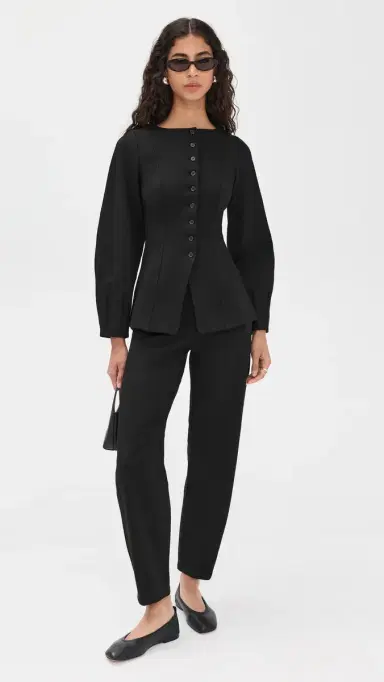 Aligne Bonnie Ponte Waisted Blazer Black 2 | Thumbnail 5 Aligne Bonnie Ponte Waisted Blazer Black 2 | Thumbnail 5