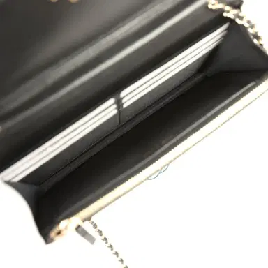 Chanel Chanel Wallet On Chain WOC Black Lambskin Light Gold Hardware | Thumbnail 12 Chanel Chanel Wallet On Chain WOC Black Lambskin Light Gold Hardware | Thumbnail 12