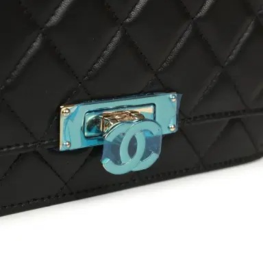 Chanel Chanel Wallet On Chain WOC Black Lambskin Light Gold Hardware | Thumbnail 7 Chanel Chanel Wallet On Chain WOC Black Lambskin Light Gold Hardware | Thumbnail 7