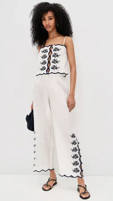 CAMI NYC Nazare Embroidered Linen Camisole Macadamia | Thumbnail 5 CAMI NYC Nazare Embroidered Linen Camisole Macadamia | Thumbnail 5