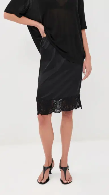CO Lace ilk lip Skirt Black | Thumbnail 2 CO Lace ilk lip Skirt Black | Thumbnail 2