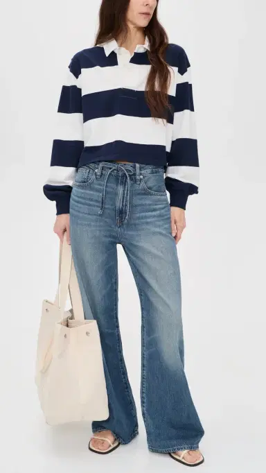 Madewell The Petite Ultimate Wide-Leg Jean in Airy Denim Pickett Wash | Thumbnail 5 Madewell The Petite Ultimate Wide-Leg Jean in Airy Denim Pickett Wash | Thumbnail 5