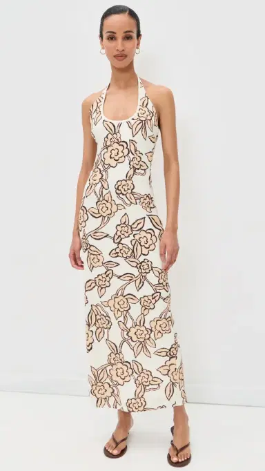 SIR. Elodie Halter Midi Dress Patale | Thumbnail 2 SIR. Elodie Halter Midi Dress Patale | Thumbnail 2