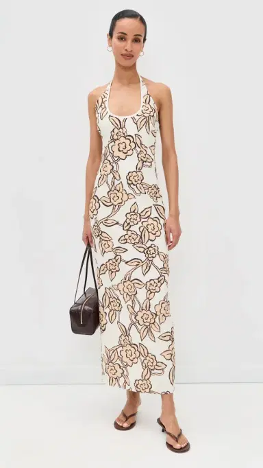 SIR. Elodie Halter Midi Dress Patale | Thumbnail 5 SIR. Elodie Halter Midi Dress Patale | Thumbnail 5