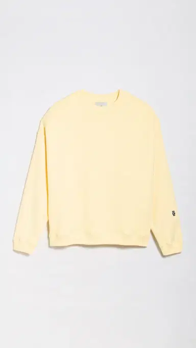 The Elder Statesman Unisex Coast Oversized Crew Butter | Thumbnail 2 The Elder Statesman Unisex Coast Oversized Crew Butter | Thumbnail 2