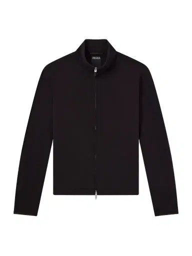 Zegna Honeycomb-Knit Cotton, Wool and Silk-Blend Zip-Up Sweater - Men | Thumbnail 1 Zegna Honeycomb-Knit Cotton, Wool and Silk-Blend Zip-Up Sweater - Men | Thumbnail 1
