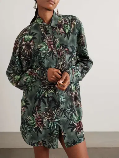 Rabanne Printed Silk Shirt | Thumbnail 3 Rabanne Printed Silk Shirt | Thumbnail 3