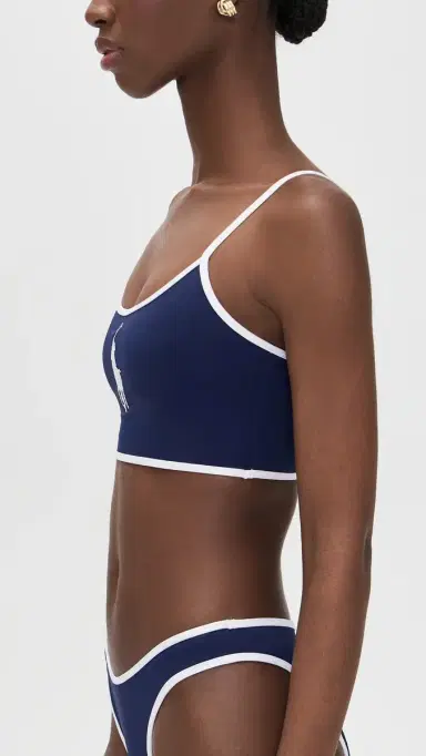 Polo Ralph Lauren Crop Bikini Cami Navy Blue | Thumbnail 4 Polo Ralph Lauren Crop Bikini Cami Navy Blue | Thumbnail 4