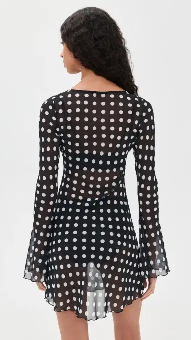 Bella Venice The Britain Dress Black and White Dot | Thumbnail 3 Bella Venice The Britain Dress Black and White Dot | Thumbnail 3