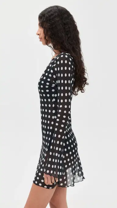 Bella Venice The Britain Dress Black and White Dot | Thumbnail 4 Bella Venice The Britain Dress Black and White Dot | Thumbnail 4