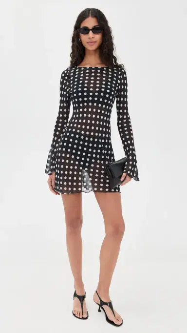 Bella Venice The Britain Dress Black and White Dot | Thumbnail 5 Bella Venice The Britain Dress Black and White Dot | Thumbnail 5