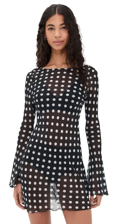 Bella Venice The Britain Dress Black and White Dot | Thumbnail 1 Bella Venice The Britain Dress Black and White Dot | Thumbnail 1