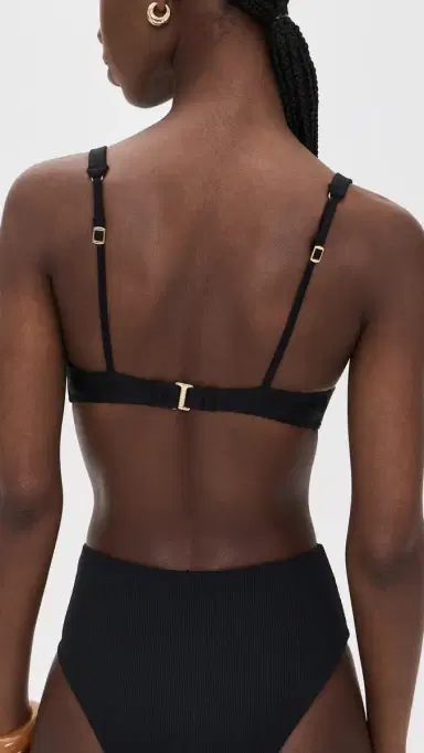 L'AGENCE Solid Lexie Bikini Top Black | Thumbnail 3 L'AGENCE Solid Lexie Bikini Top Black | Thumbnail 3