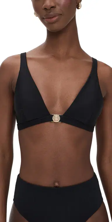 L'AGENCE Solid Lexie Bikini Top Black | Thumbnail 1 L'AGENCE Solid Lexie Bikini Top Black | Thumbnail 1