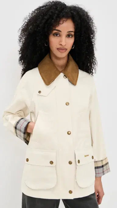 Barbour Modern Beadnell Casual Jacket Light Pearl/Dress | Thumbnail 2 Barbour Modern Beadnell Casual Jacket Light Pearl/Dress | Thumbnail 2