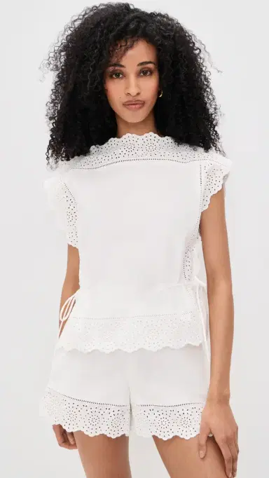 By Malene Birger Gerda Top Pure White | Thumbnail 2 By Malene Birger Gerda Top Pure White | Thumbnail 2