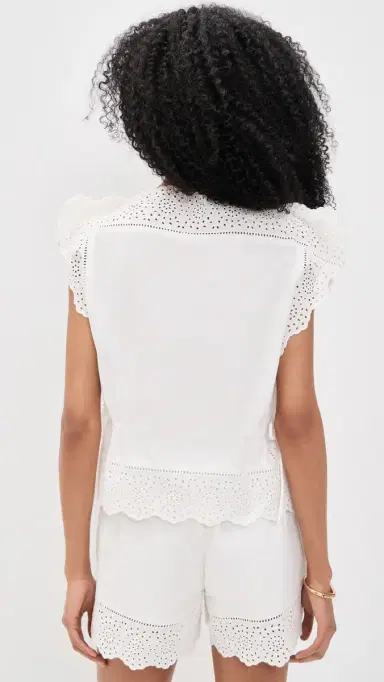By Malene Birger Gerda Top Pure White | Thumbnail 3 By Malene Birger Gerda Top Pure White | Thumbnail 3