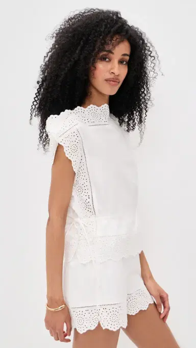 By Malene Birger Gerda Top Pure White | Thumbnail 4 By Malene Birger Gerda Top Pure White | Thumbnail 4