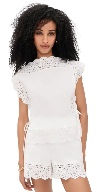 By Malene Birger Gerda Top Pure White | Thumbnail 1 By Malene Birger Gerda Top Pure White | Thumbnail 1