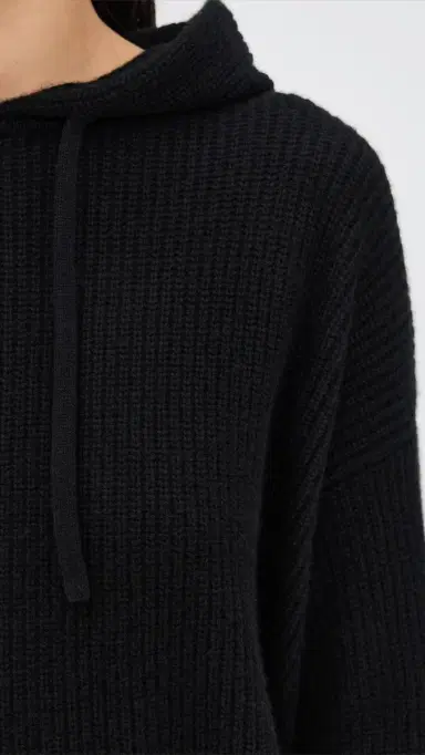 Jenni Kayne Cashmere Fisherman Hoodie Black | Thumbnail 6 Jenni Kayne Cashmere Fisherman Hoodie Black | Thumbnail 6