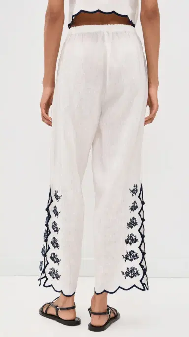 CAMI NYC adrid Embroidered Linen Pants acadamia | Thumbnail 3 CAMI NYC adrid Embroidered Linen Pants acadamia | Thumbnail 3