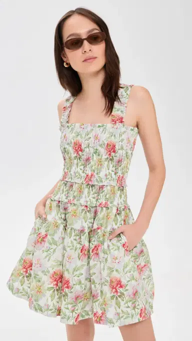Hill House Home The Azalea Mini Nap Dress Peony Chintz | Thumbnail 2 Hill House Home The Azalea Mini Nap Dress Peony Chintz | Thumbnail 2