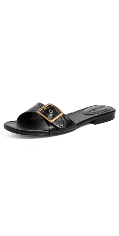 Coach Margot Flat Sandals Black 8.5 | Thumbnail 1 Coach Margot Flat Sandals Black 8.5 | Thumbnail 1
