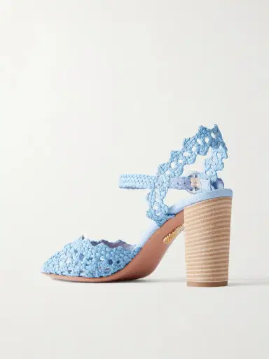 Aquazzura Bossa Nova 85 Raffia Sandals | Thumbnail 3 Aquazzura Bossa Nova 85 Raffia Sandals | Thumbnail 3