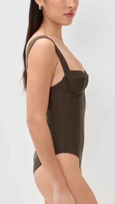 Simkhai Kyle Bustier One Piece Chocolate S | Thumbnail 4 Simkhai Kyle Bustier One Piece Chocolate S | Thumbnail 4