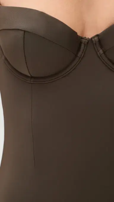 Simkhai Kyle Bustier One Piece Chocolate S | Thumbnail 6 Simkhai Kyle Bustier One Piece Chocolate S | Thumbnail 6