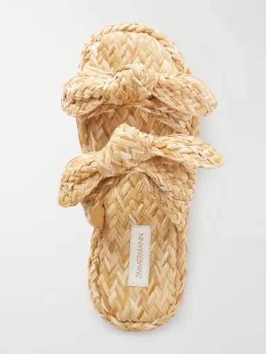Zimmermann Carousel Raffia Slides | Thumbnail 6 Zimmermann Carousel Raffia Slides | Thumbnail 6