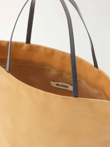 Valesque Thea Leather-trimmed Satin-shell Tote Bag | Thumbnail 6 Valesque Thea Leather-trimmed Satin-shell Tote Bag | Thumbnail 6